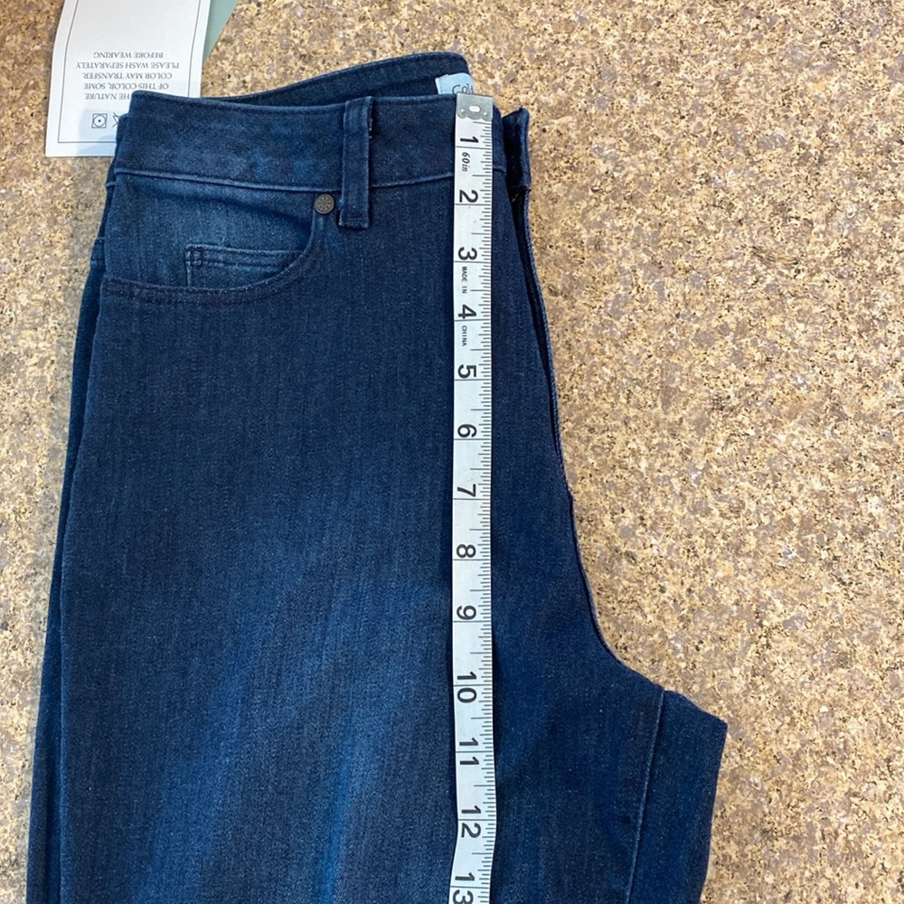 NWT Coldwater Creek Dark Wash Blue Jeans Size 4 (1 Pair Only) - Picture 5 of 13